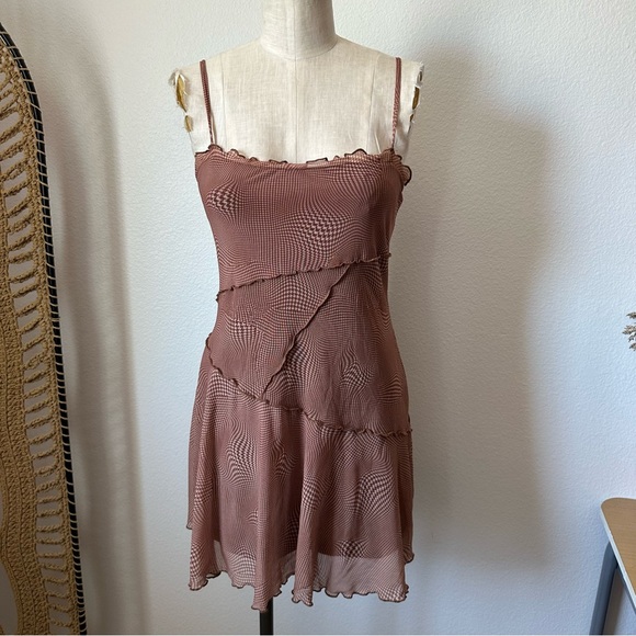 UO Moxie Mesh Mini Slip Dress - Picture 2 of 5